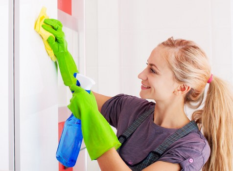 After builders cleaning team removing dust in a Mayfair townhouse