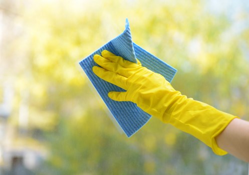 Professional office cleaning in a Mayfair workplace reception area