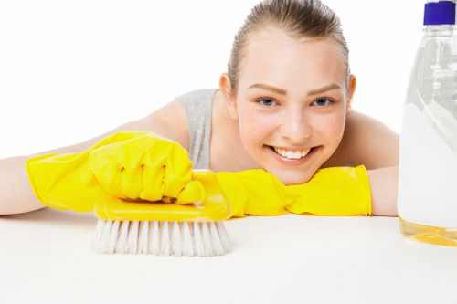 Deep cleaning tasks in a modern Mayfair residential property
