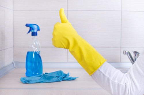 Gutter cleaning service for a Mayfair commercial property