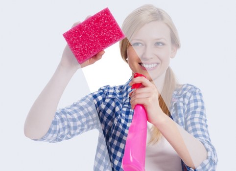 Clearance crew sorting items in a central London property